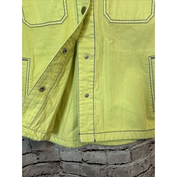 BDG Urban Outfitters Yellow Denim Shirt Jacket Size S - Picture 3 of 4